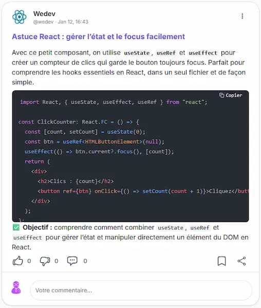 Exemple astuce